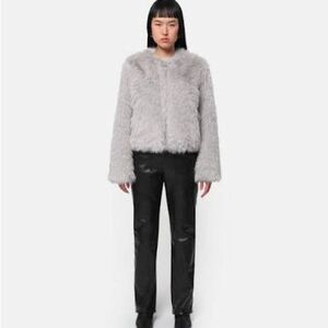 NWT Apparis | Grey Faux Fur Coat | Size L